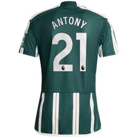 Virallinen pelipaita Manchester United Antony 21 Vieras 2023-24 Lyhythihainen - Miesten